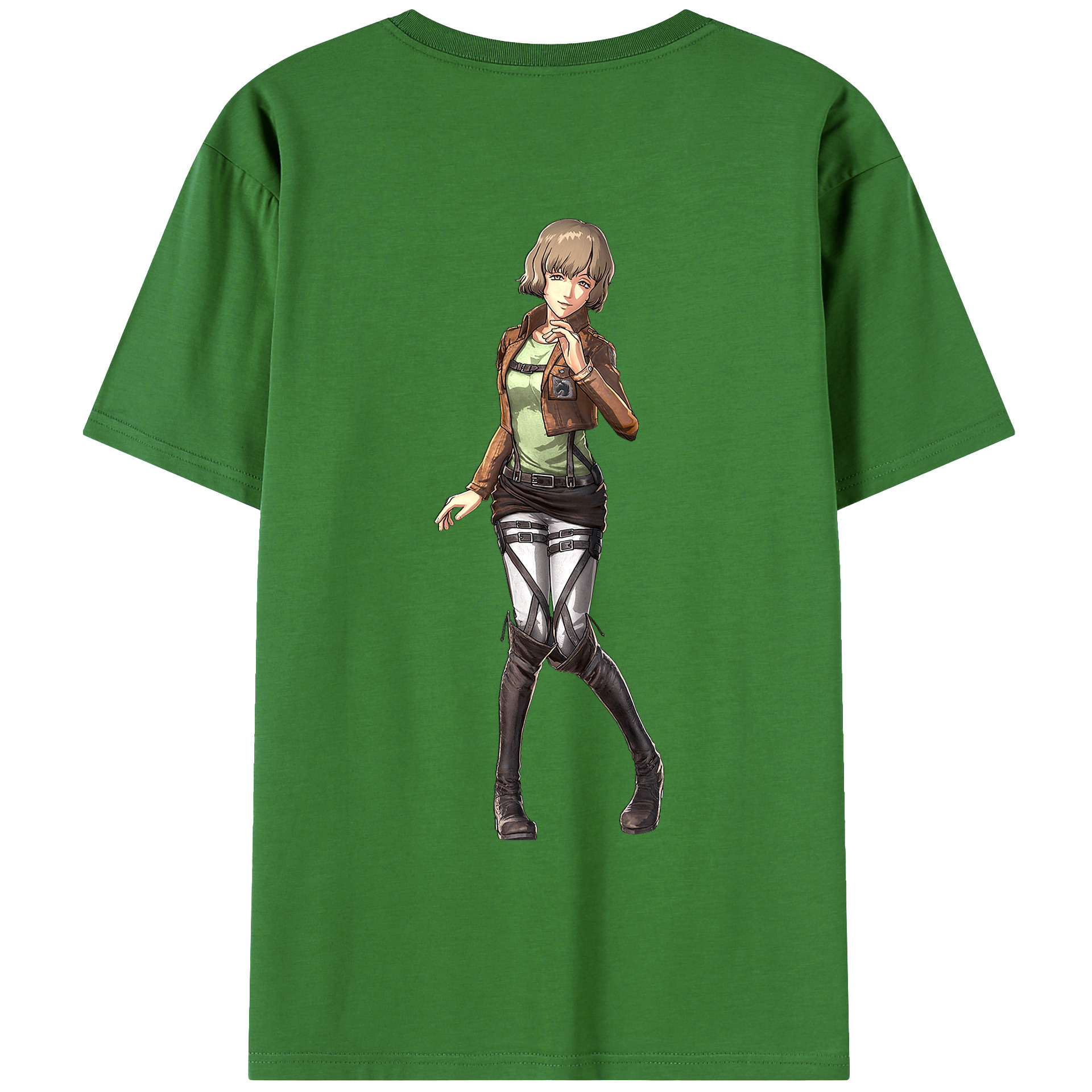 （画像用） 進撃の巨人 ヒツチ Attack on Titan Hitch レディース半袖Tシャツ(バックプリント)